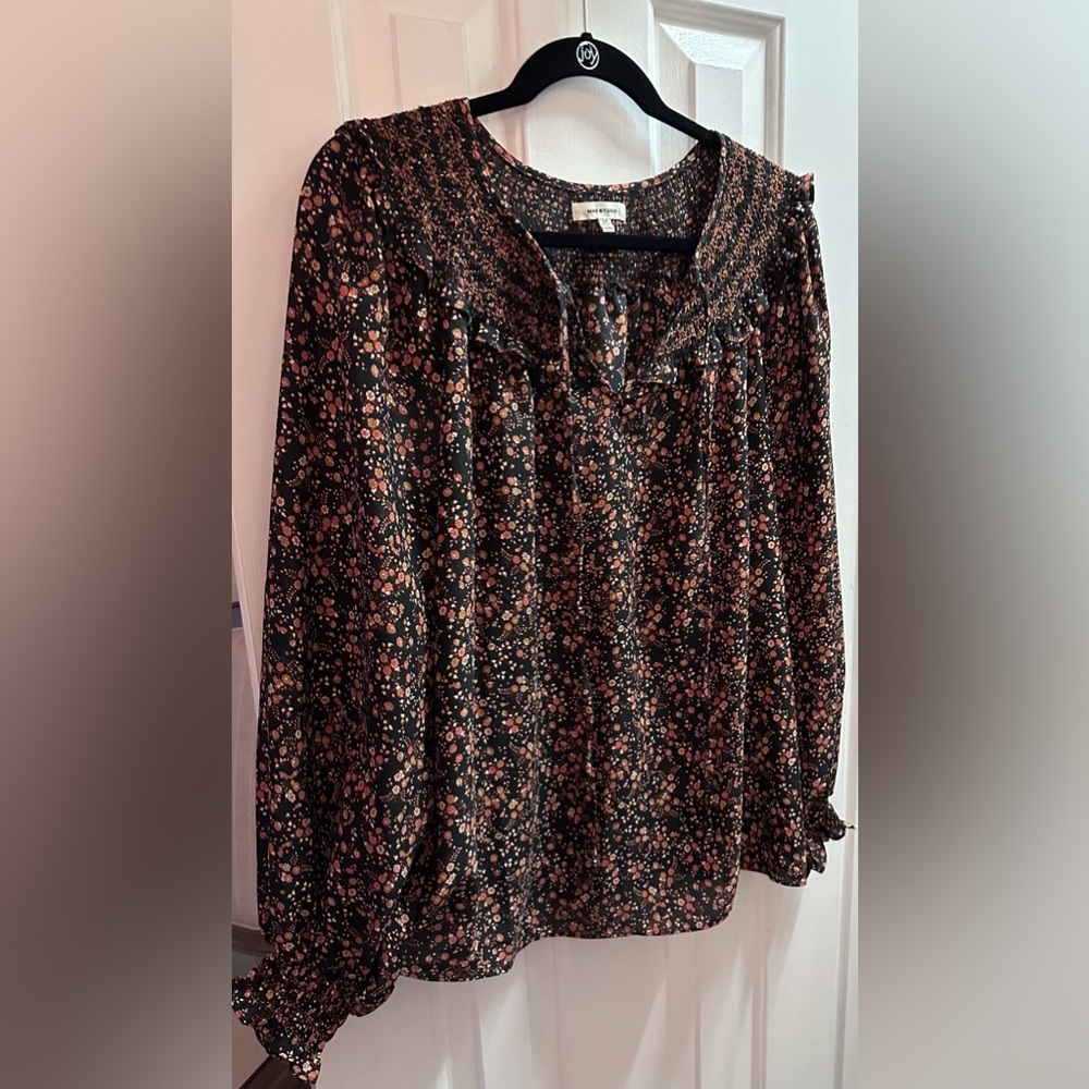 Max Studio Smocked Blouse